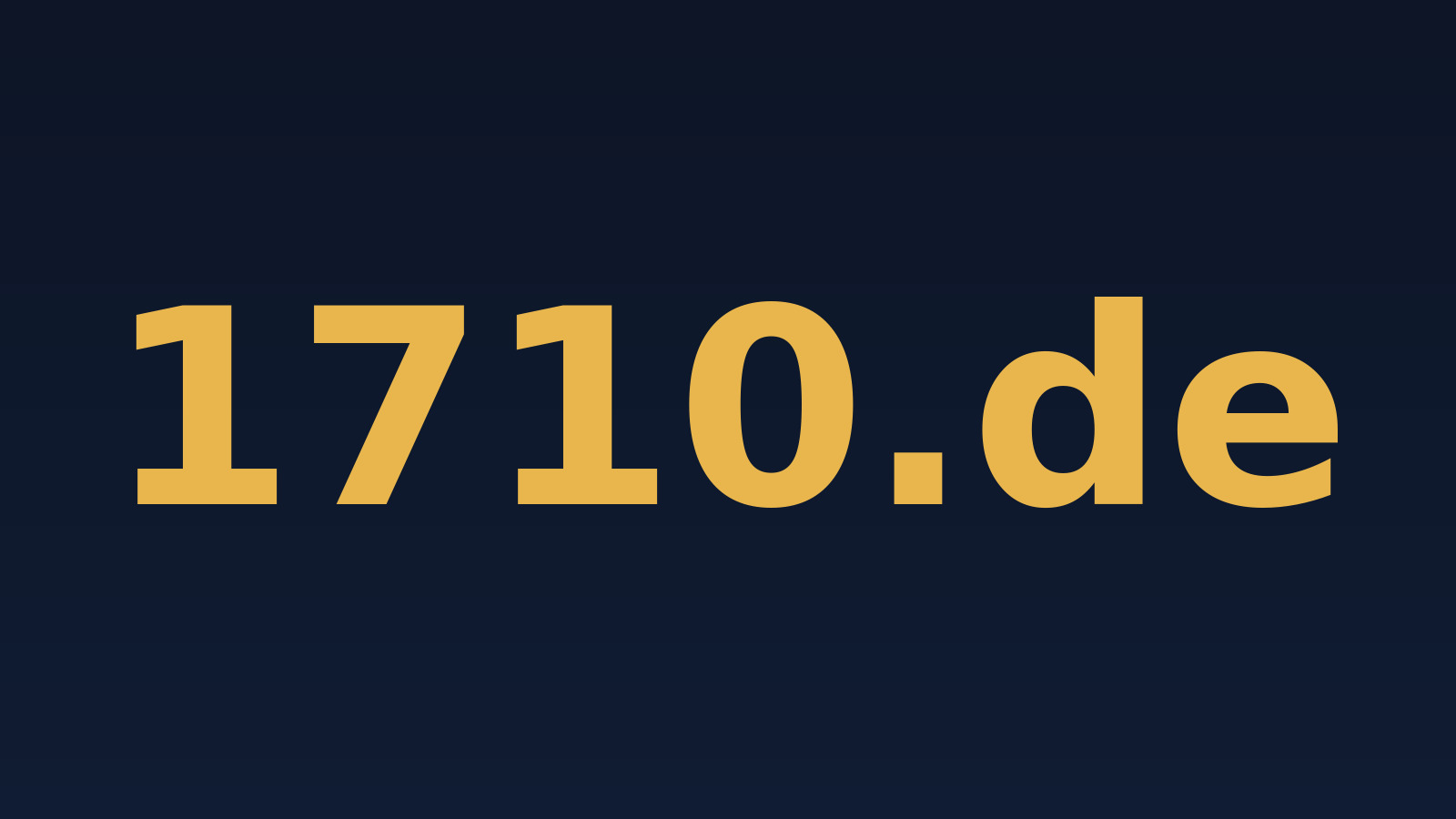 1710.de – Domain zu verkaufen